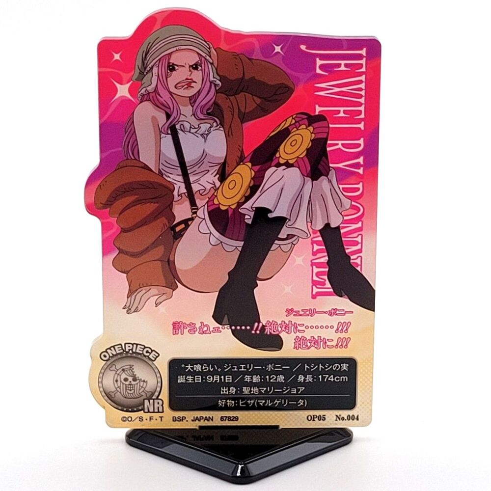 Jewelry Bonney - Bandai Spirits One Piece Pink ACLLECT Acrylic Stand